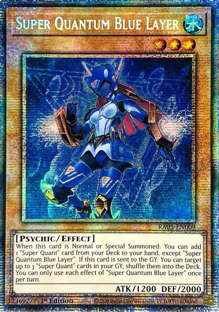 [STARLIGHT RARE] Super Quantum Blue Layer - (RA05-EN009) - 1st Edition