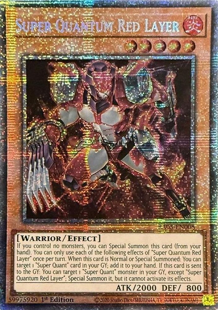 [STARLIGHT RARE] Super Quantum Red Layer - (RA05-EN008) - 1st Edition