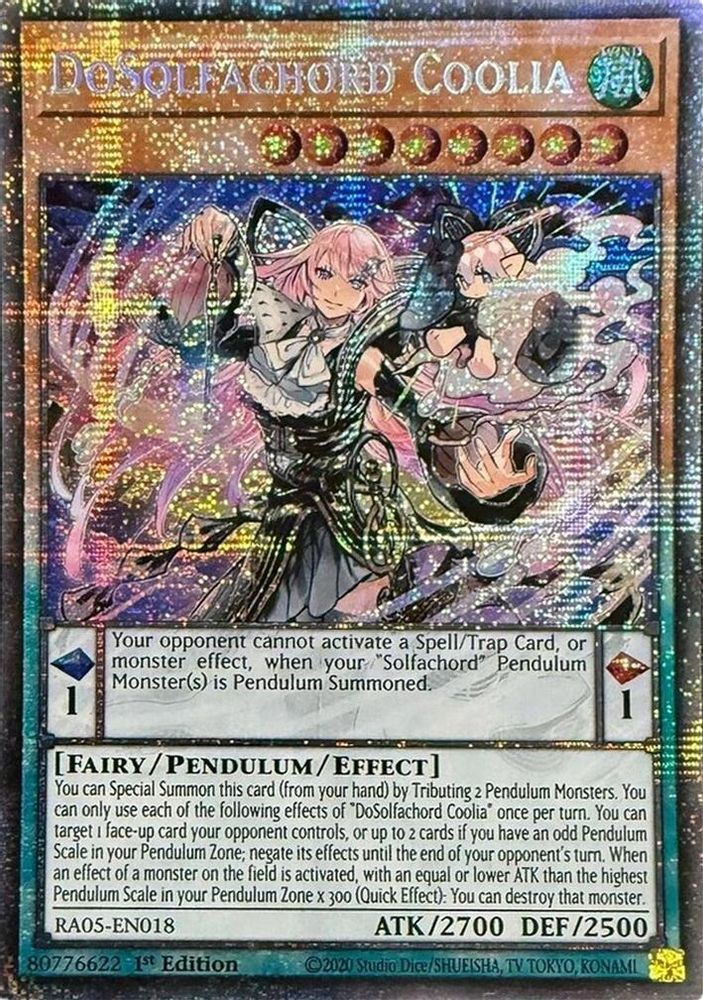 [STARLIGHT RARE] DoSolfachord Coolia - (RA05-EN018) - 1st Edition