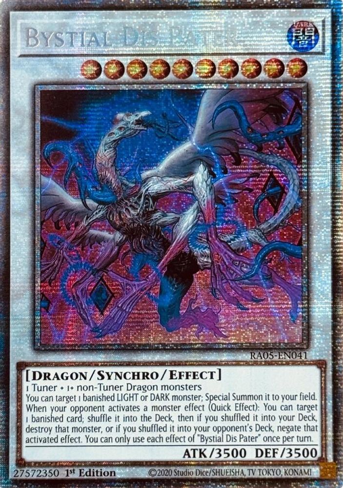 [STARLIGHT RARE] Bystial Dis Pater - (RA05-EN041) - 1st Edition