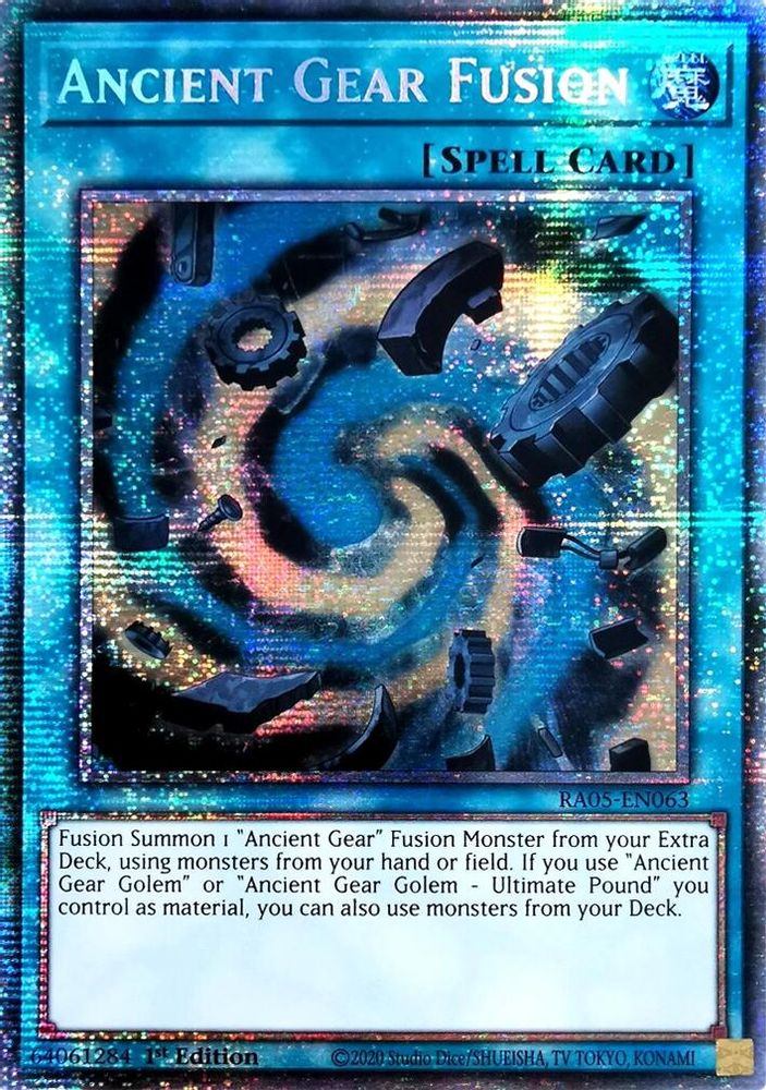 [STARLIGHT RARE] Ancient Gear Fusion - (RA05-EN063) - 1st Edition