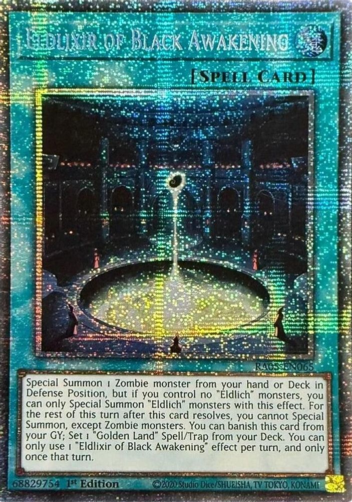 [STARLIGHT RARE] Eldlixir of Black Awakening - (RA05-EN065) - 1st Edition