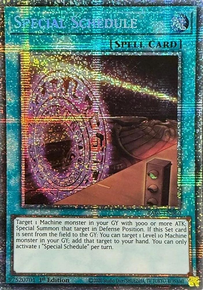 [STARLIGHT RARE] Special Schedule - (RA05-EN060) - 1st Edition