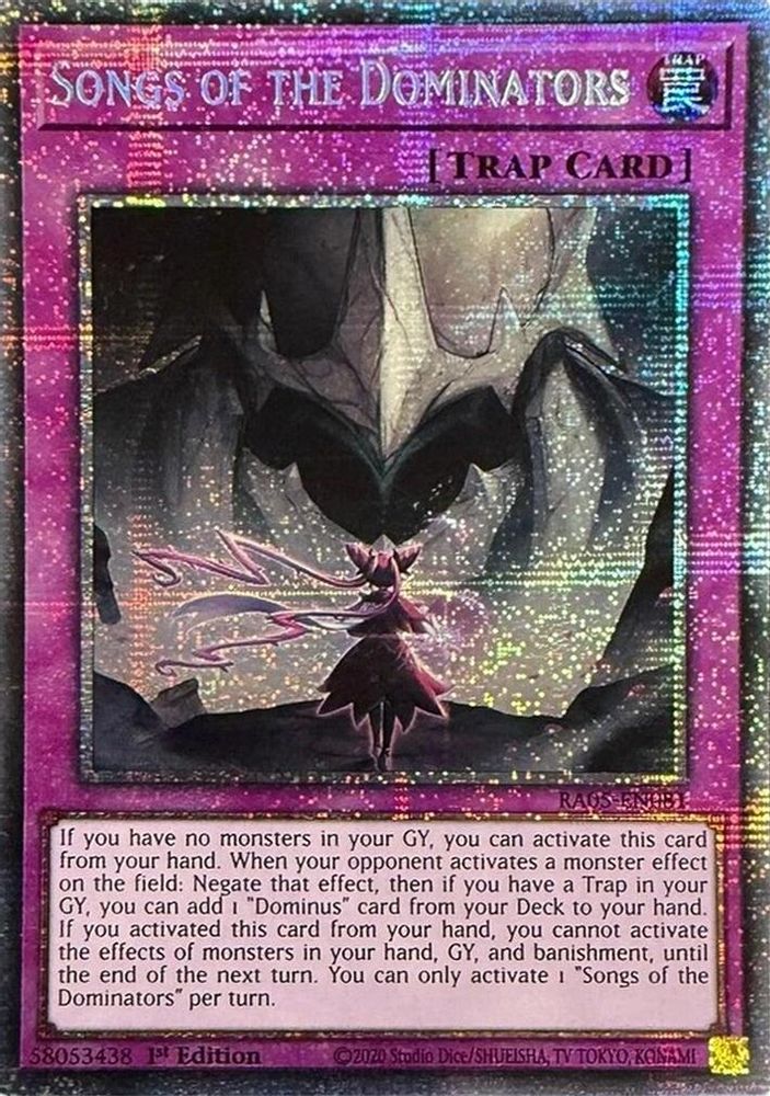 [STARLIGHT RARE] Songs of the Dominators - (RA05-EN081) - 1st Edition