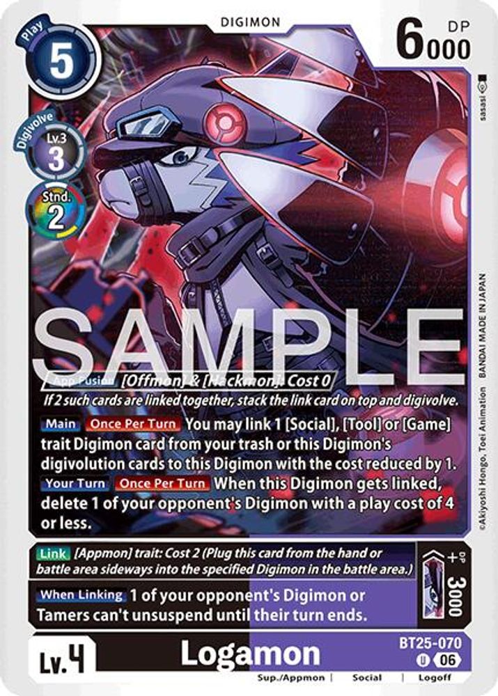 PLAYSET (4) 4x Logamon (BT25-070) Uncommon - Digimon Dual Revolution