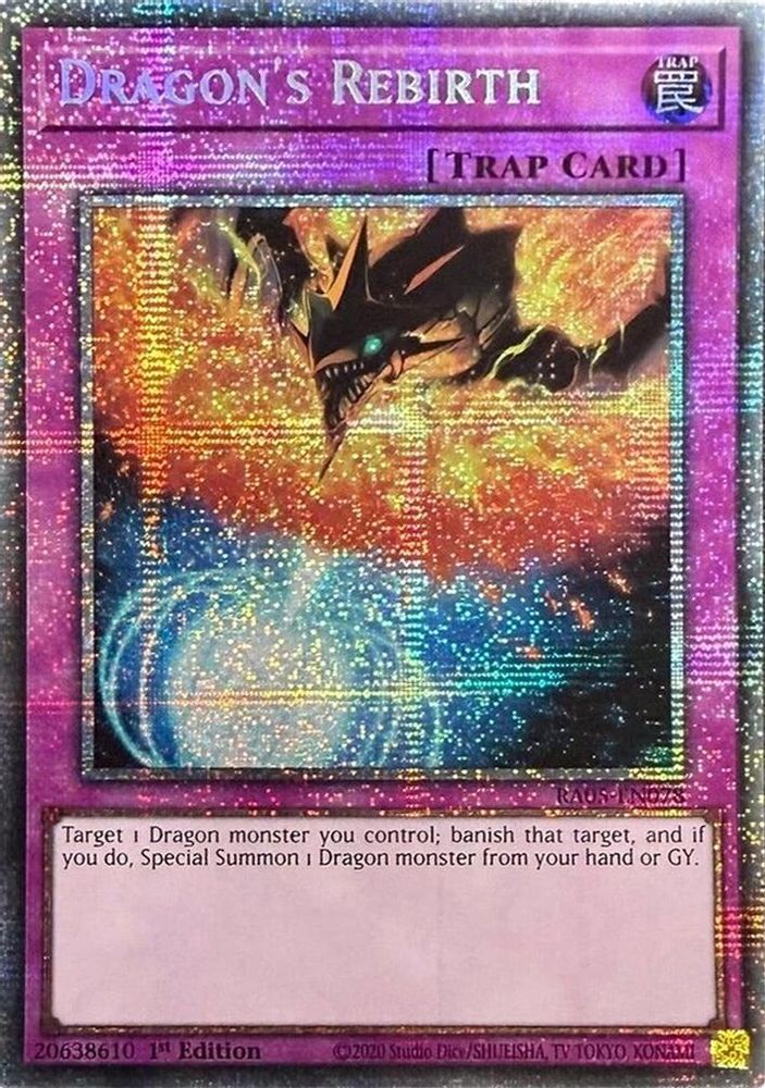 [STARLIGHT RARE] Dragon's Rebirth - (RA05-EN078) - 1st Edition