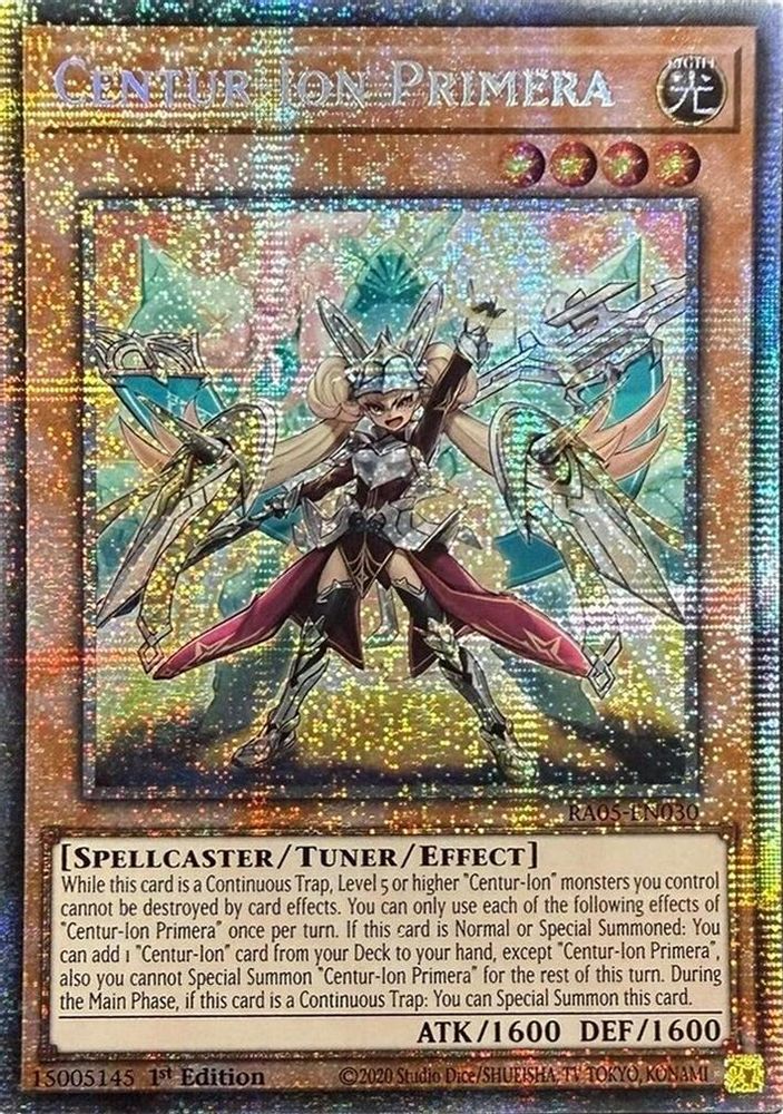 [STARLIGHT RARE] Centur-Ion Primera - (RA05-EN030) - 1st Edition