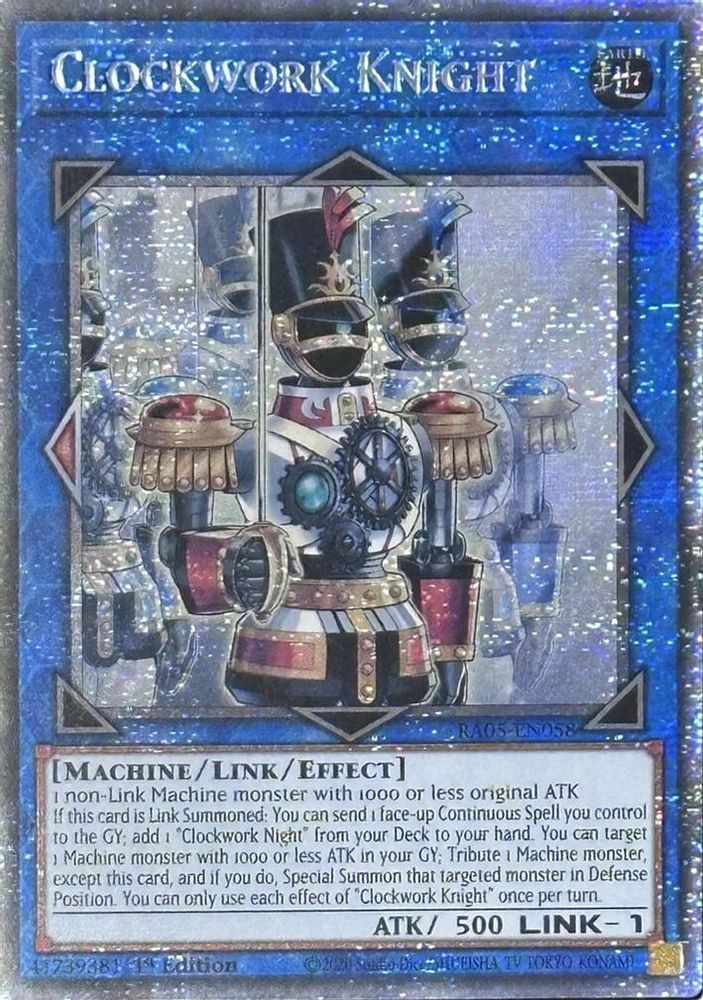 [STARLIGHT RARE] Clockwork Knight - (RA05-EN058) - 1st Edition