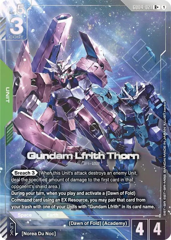 [ALTERNATE ART] Gundam Lfrith Thorn (R+) (GD04-021) - Gundam Phantom Aria