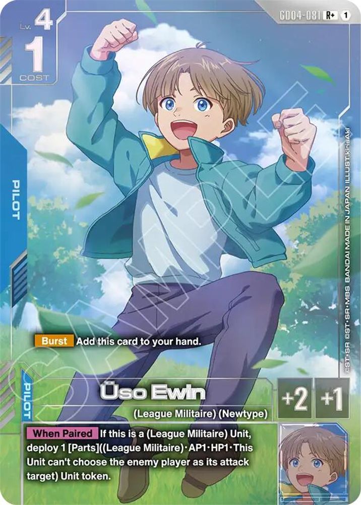 [ALTERNATE ART] Uso Ewin (R+) (GD04-081) - Gundam Phantom Aria