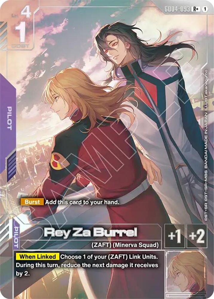 [ALTERNATE ART] Rey Za Burrel (R+) (GD04-093) - Gundam Phantom Aria