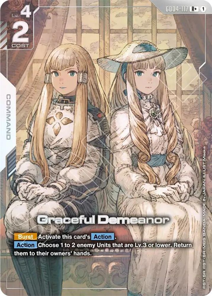 [ALTERNATE ART] Graceful Demeanor (R+) (GD04-117) - Gundam Phantom Aria