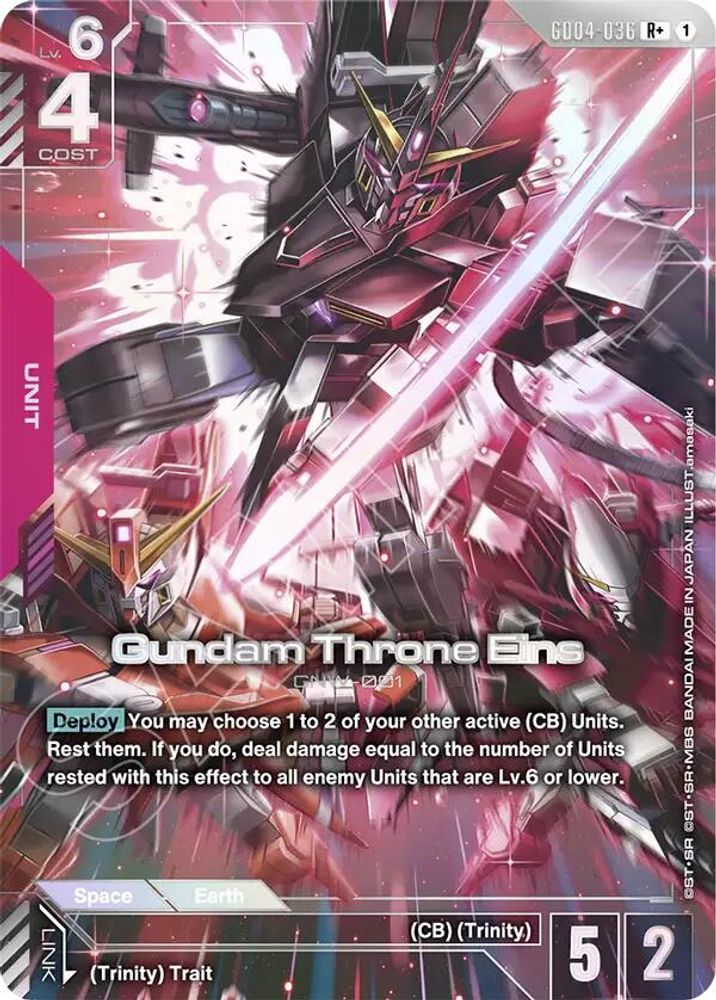 [ALTERNATE ART] Gundam Throne Eins (R+) (GD04-036) - Gundam Phantom Aria