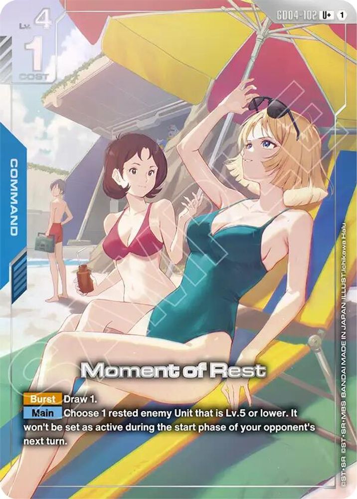 [ALTERNATE ART] Moment of Rest (U+) (GD04-102) - Gundam Phantom Aria