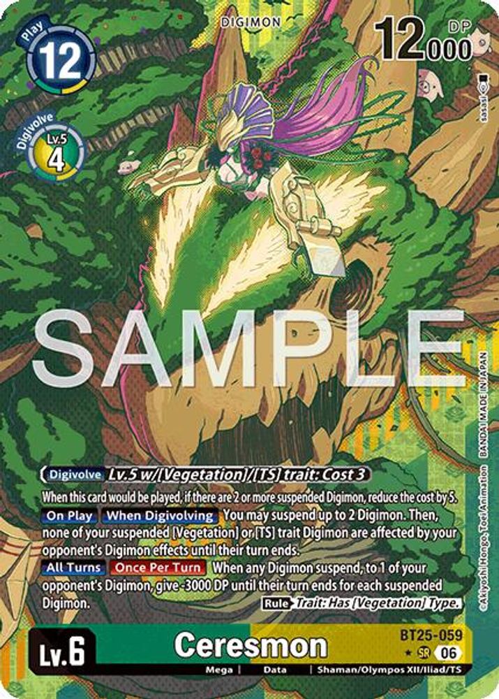[ALTERNATE ART] Ceresmon (Alternate Art) (BT25-059) - Digimon Dual Revolution