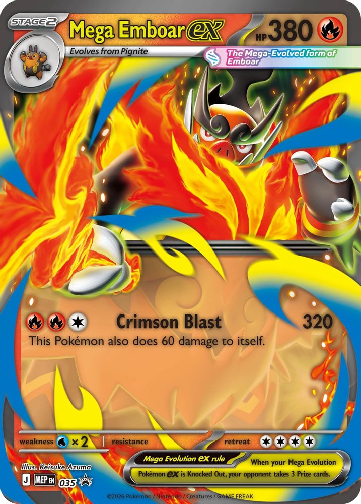 Mega Emboar ex - [  035 ] - Promo - Pokemon ME Mega Evolution Promo