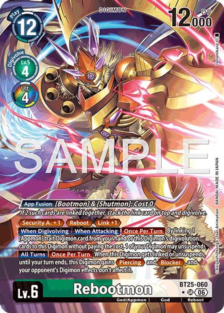 [ALTERNATE ART] Rebootmon (Alternate Art) (BT25-060) - Digimon Dual Revolution