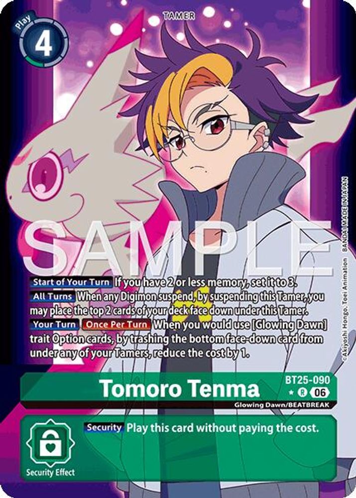 [ALTERNATE ART] Tomoro Tenma (BT25-090) R - Digimon Dual Revolution