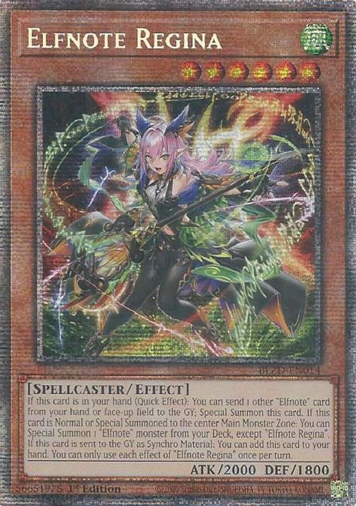 [STARLIGHT RARE] Elfnote Regina - (BLZD-EN014) - Starlight Rare 1st Edition