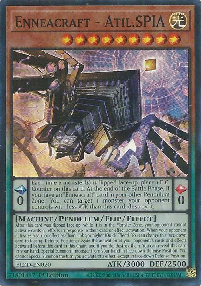 Enneacraft - Atil.SPIA - (BLZD-EN020) - Super Rare 1st Edition