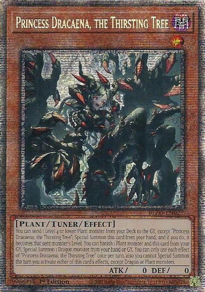 [STARLIGHT RARE] Princess Dracaena, the Thirsting Tree - (BLZD-EN027) - Starlight Rare 1st Edition