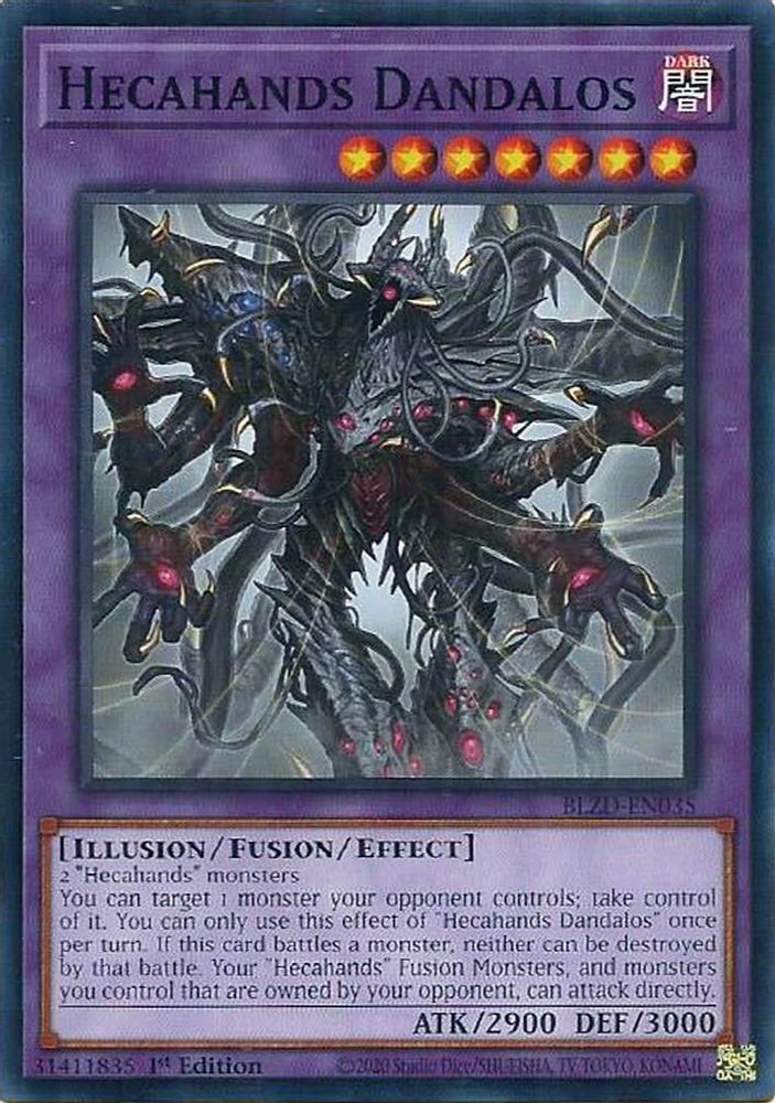 PLAYSET (3) 3x Hecahands Dandalos - (BLZD-EN035) - Common 1st Edition
