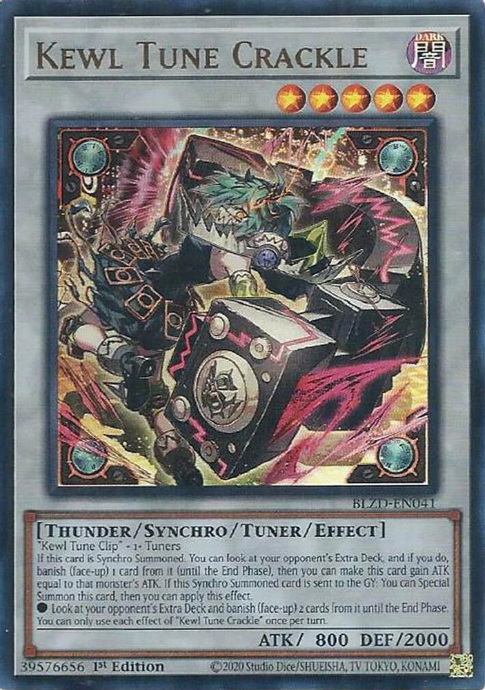Kewl Tune Crackle - (BLZD-EN041) - Ultra Rare 1st Edition