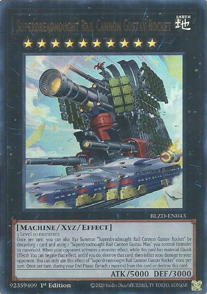 Superdreadnought Rail Cannon Gustav Rocket BLZD EN043 Ultra Rare superdreadnought-rail-cannon-gustav-rocket-blzd-en043-ultra-rare