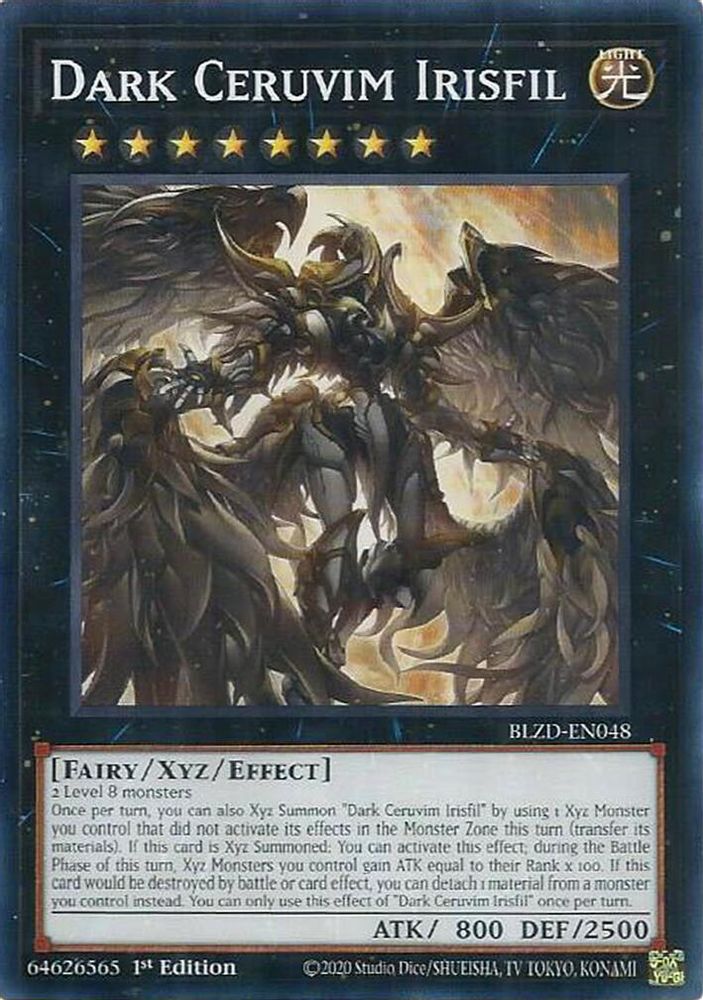 PLAYSET (3) 3x Dark Ceruvim Irisfil - (BLZD-EN048) - Common 1st Edition