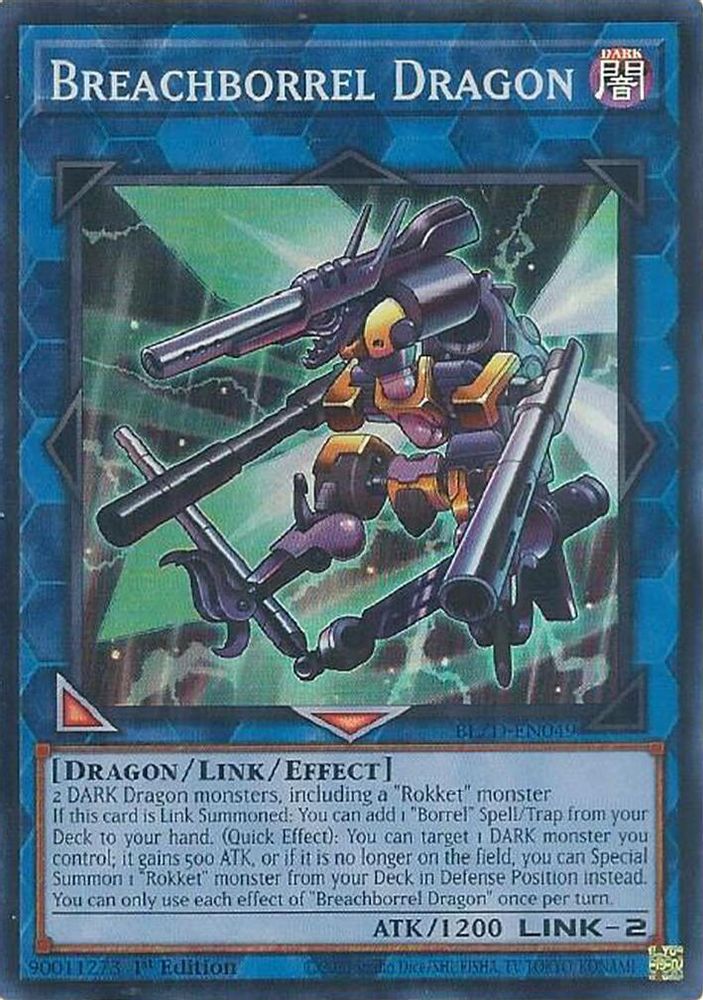 Breachborrel Dragon - (BLZD-EN049) - Super Rare 1st Edition