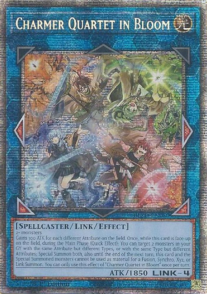 [STARLIGHT RARE] Charmer Quartet in Bloom - (BLZD-EN050) - Starlight Rare 1st Edition