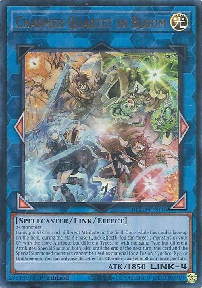 Charmer Quartet in Bloom - (BLZD-EN050) - Ultra Rare 1st Edition