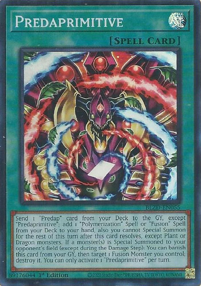Predaprimitive - (BLZD-EN055) - Super Rare 1st Edition
