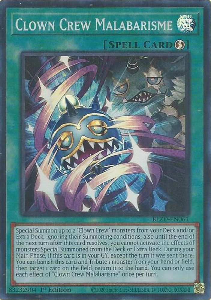 Clown Crew Malabarisme - (BLZD-EN061) - Super Rare 1st Edition