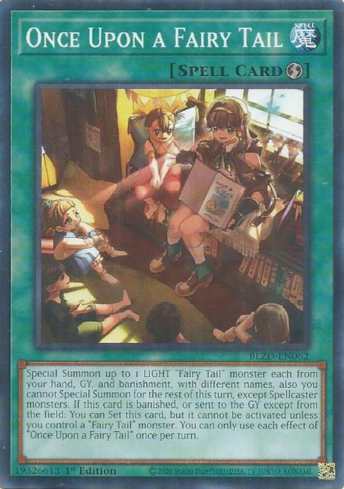 PLAYSET (3) 3x Once Upon a Fairy Tail - (BLZD-EN062) - Common 1st Edition