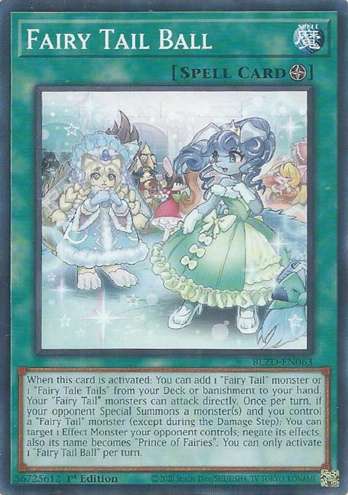 PLAYSET (3) 3x Fairy Tail Ball - (BLZD-EN063) - Common 1st Edition