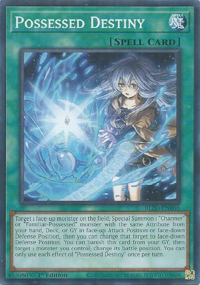 PLAYSET (3) 3x Possessed Destiny - (BLZD-EN066) - Common 1st Edition
