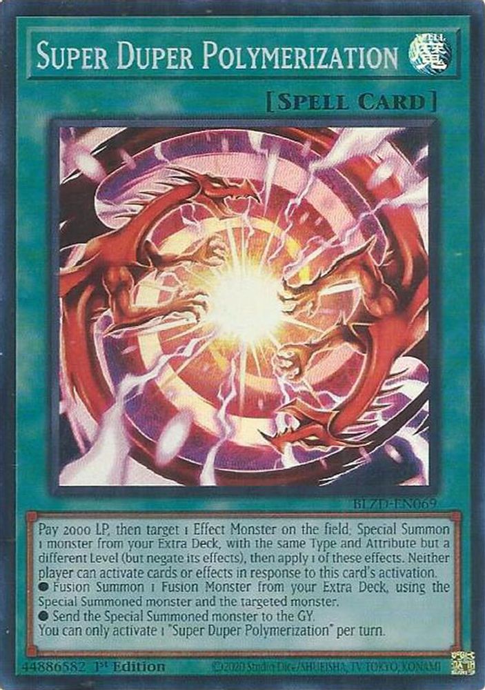 Super Duper Polymerization - (BLZD-EN069) - Super Rare 1st Edition
