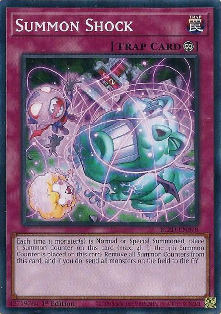 PLAYSET (3) 3x Summon Shock - (BLZD-EN078) - Common 1st Edition