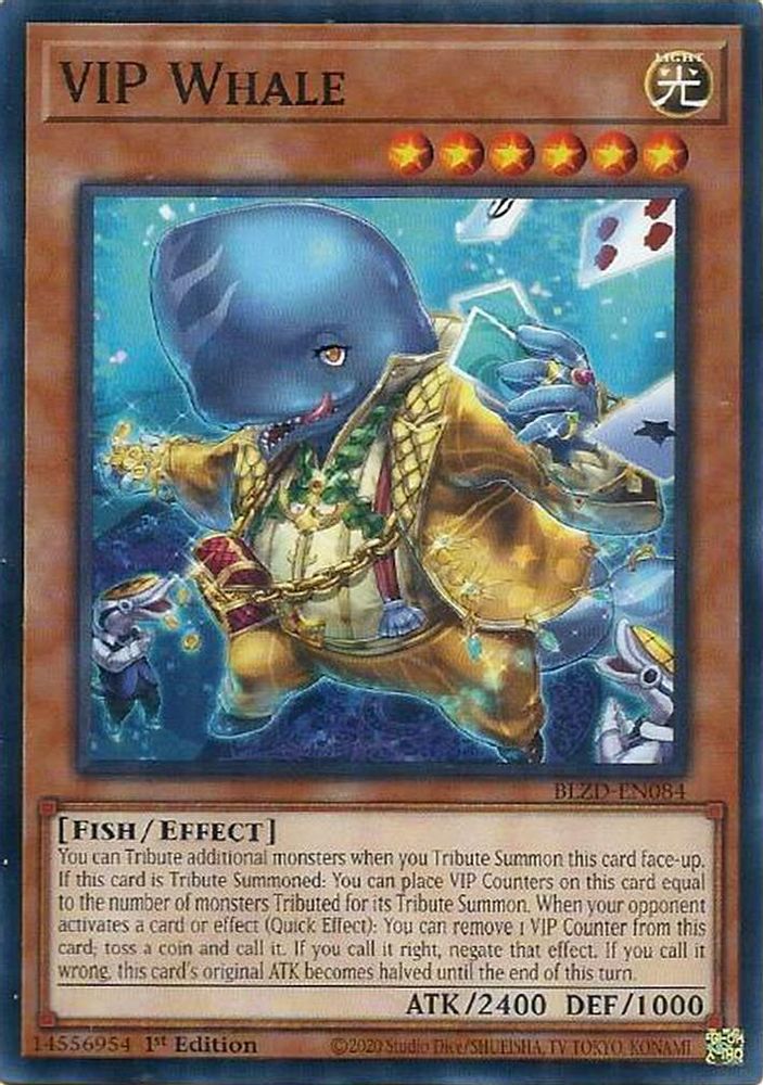 PLAYSET (3) 3x VIP Whale - (BLZD-EN084) - Common 1st Edition