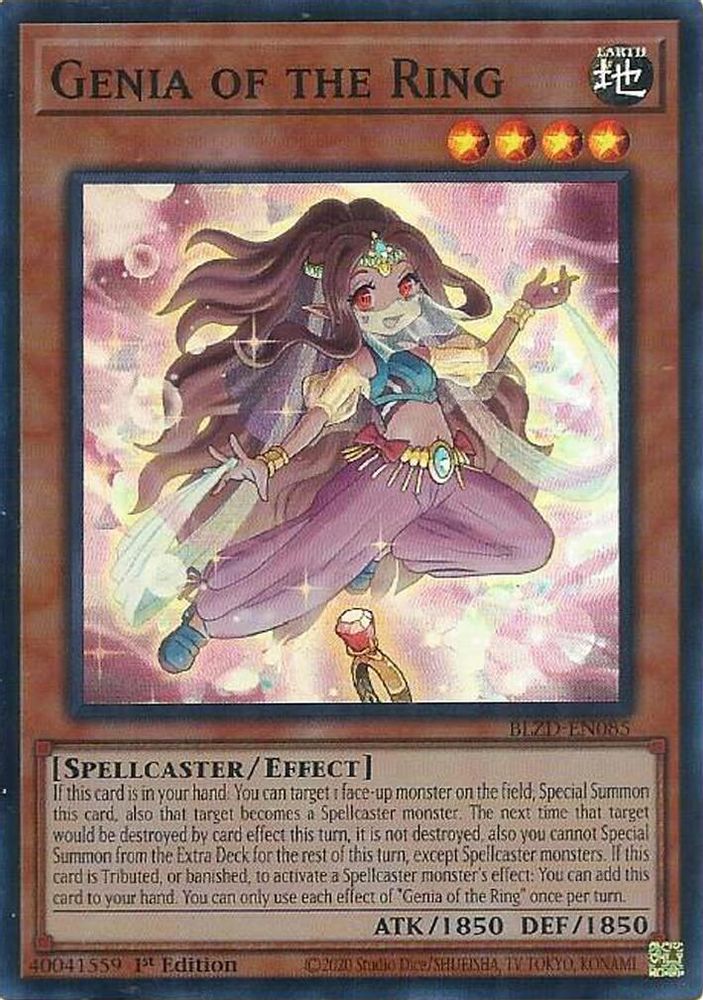 Genia of the Ring - (BLZD-EN085) - Super Rare 1st Edition