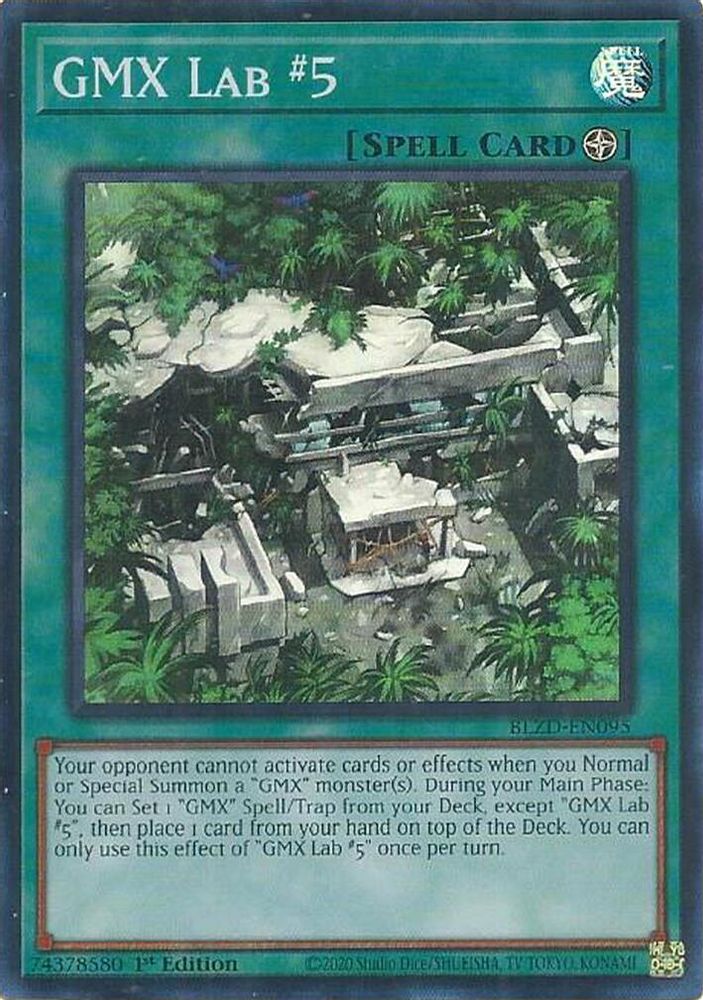 GMX Lab #5 - (BLZD-EN095) - Super Rare 1st Edition