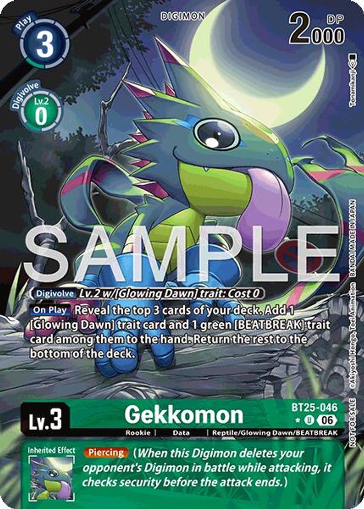 Gekkomon (Full Art) (BT25-046) Box Topper - Digimon Dual Revolution