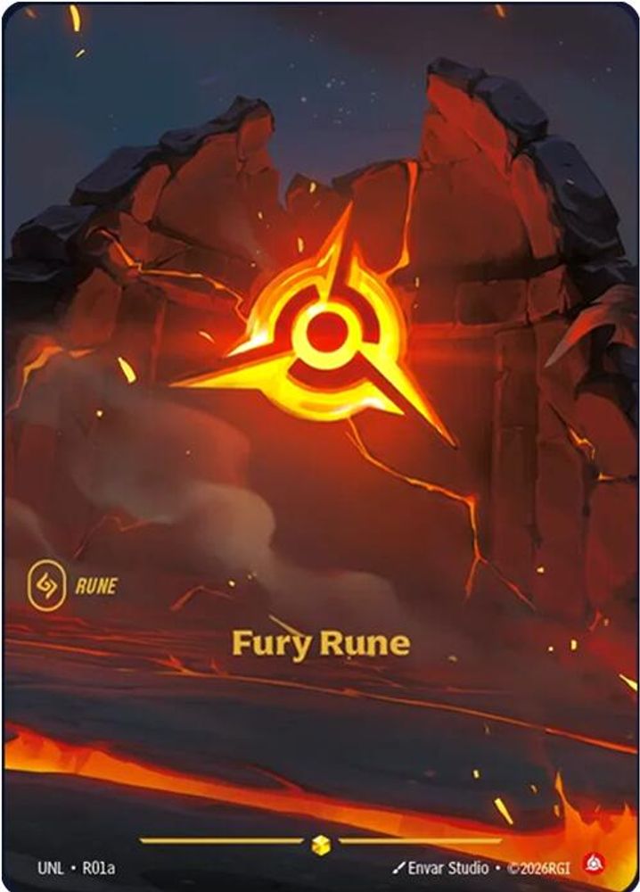 Fury Rune (Alternate Art) (R01a) - Riftbound Unleashed