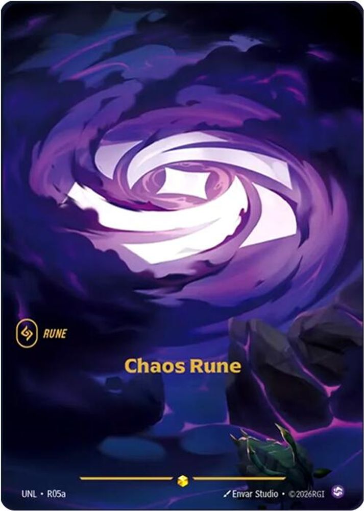 Chaos Rune (Alternate Art) (R05a) - Riftbound Unleashed