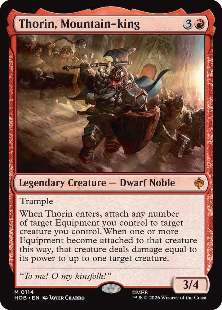 Thorin, Mountain-king #114 - MYTHIC HOB - The Hobbit