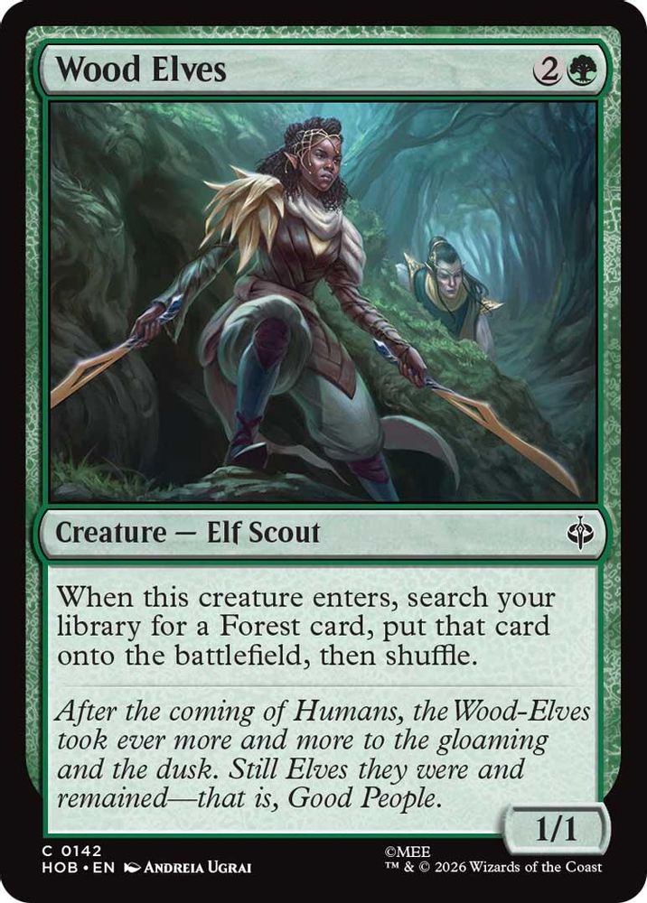 [FOIL] Wood Elves #142 - COMMON HOB - The Hobbit