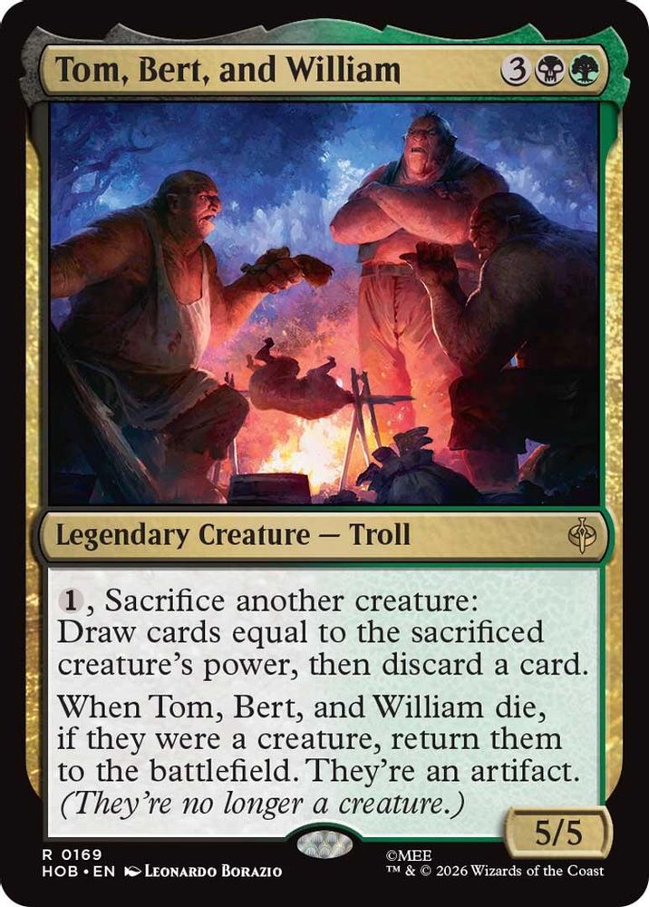 [FOIL] Tom, Bert, and William #169 - RARE HOB - The Hobbit