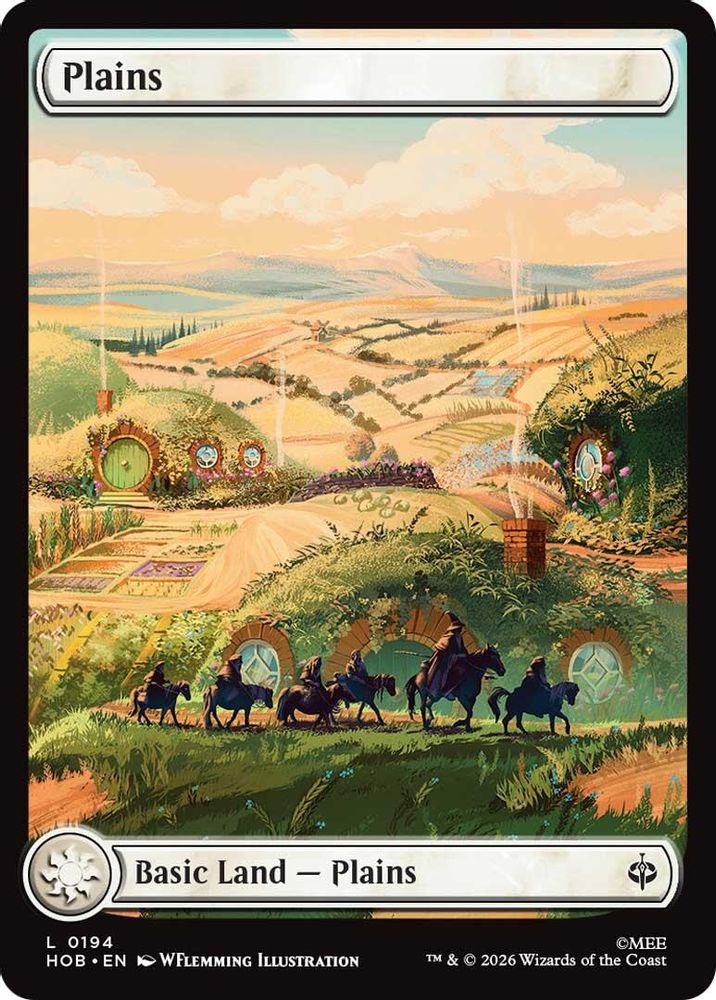[FOIL] Plains (0194) #194 - LAND HOB - The Hobbit