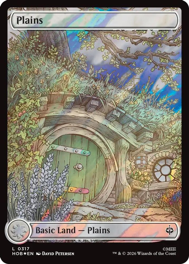 [FOIL] Plains (0317) (Surge Foil) #317 - LAND HOB - The Hobbit